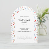 Doctor Nurse Retirement Photo Arch Kaart (Staand voorkant)