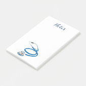 Doctor Nurse Sports Medicine Peace Love Destiny Post-it® Notes (Schuin)