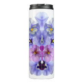 Doctor Nurse Stethoscoop Blue Pansy Floral Thermosbeker (Achterkant)