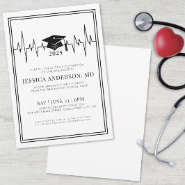 Doctor Nursing Medical School Afstudeerfeest Kaart