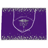 Doctor Nursing Practice Afstuderen Paars Zilver Groot Cadeauzakje (Voorkant)