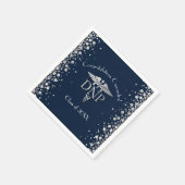 Doctor Nursing Practice Graduation NavyBlue Silver Servet (Hoek)