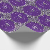 Doctor Nursing Practice Graduation Purple Silver Cadeaupapier (Hoek)