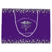 Doctor Nursing Practice Graduation Purple Silver Groot Cadeauzakje (Achterkant)