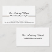 Doctor Obstetricien Gynaecoloog Visitekaartje (Voorkant / Achterkant)