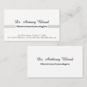 Doctor Obstetriciër-gynaecoloog Visitekaartje (Voorkant / Achterkant)