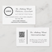 Doctor Obstetricist Gynaecoloog OBGYN Visitekaartje (Voorkant / Achterkant)