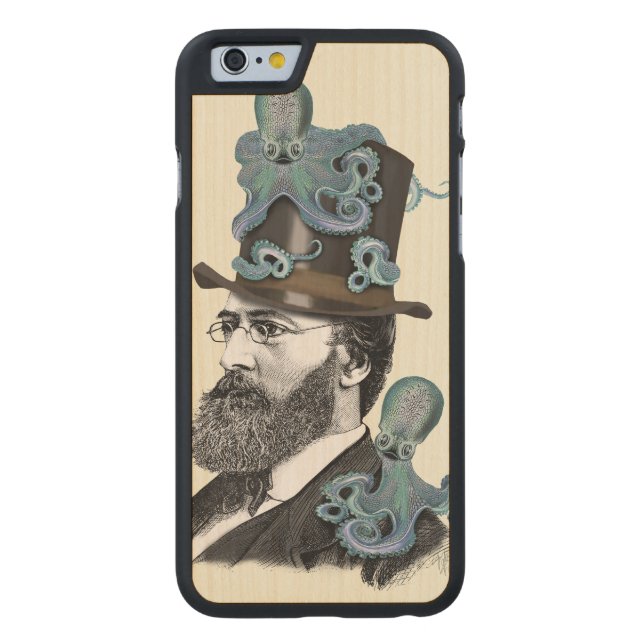 Doctor Octopus 2 Carved Wood iPhone Hoesje (Achterkant)