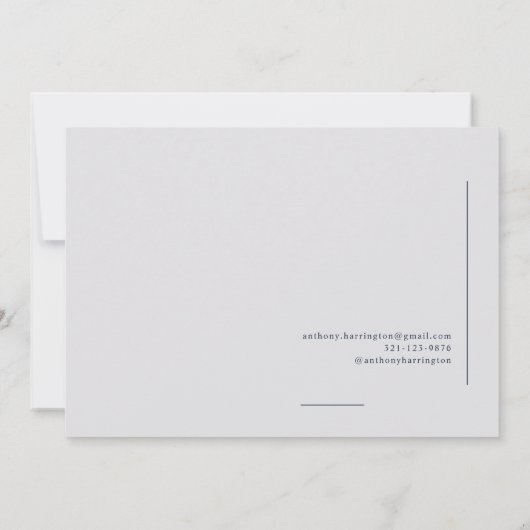 Doctor of Denistry Navy Blue aankondiging (Achterkant)