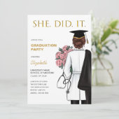 Doctor of Nurse Medisch Afstuderen Kaart (Staand voorkant)