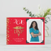 Doctor of Nursing Practice Graduation Announcement Kaart (Staand voorkant)
