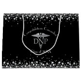 Doctor of Nursing Practice Graduation Black Silver Groot Cadeauzakje (Voorkant)