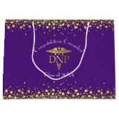 Doctor of Nursing Practice Graduation Purple Gold Groot Cadeauzakje (Voorkant)
