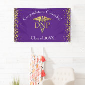 Doctor of Nursing Practice Graduation Purple Gold Spandoek (Insitu)