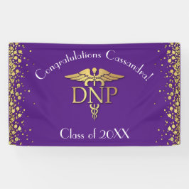 Doctor of Nursing Practice Graduation Purple Gold Spandoek