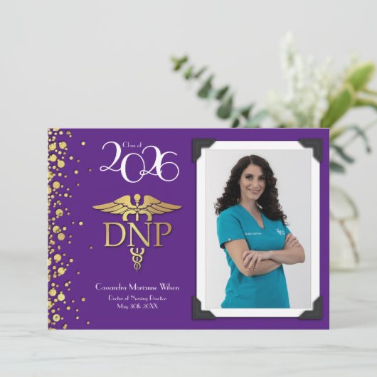 Doctor of Nursing Practice Kaart (Staand voorkant)