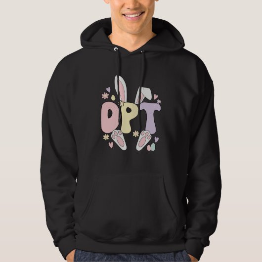 Doctor Of Physical Therapy Easter Bunny DPT Easter Hoodie (Voorkant)