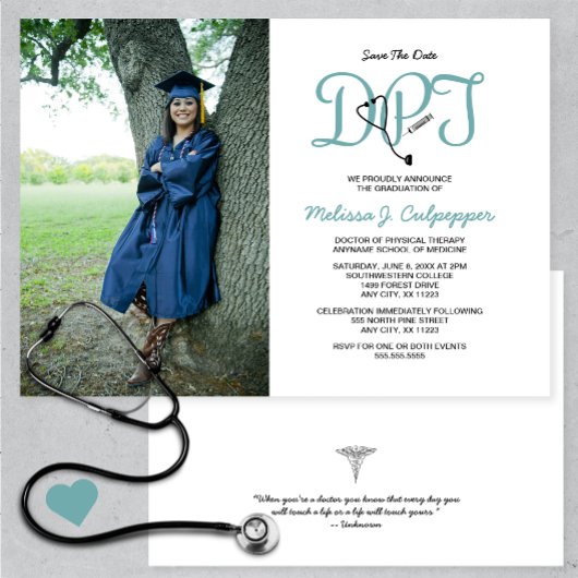 Doctor of Physical Therapy foto afstuderen Kaart