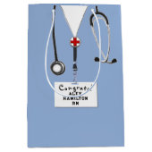 Doctor of verpleegkundige Afstuderen Medium Gift B Medium Cadeauzakje (Voorkant)