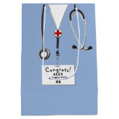 Doctor of verpleegkundige Afstuderen Medium Gift B Medium Cadeauzakje (Achterkant)