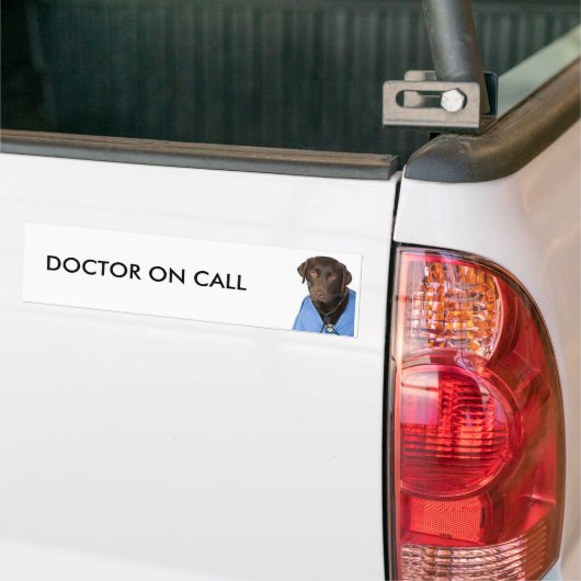 DOCTOR OP AANVRAAG BUMPERSTICKER (Op Truck)