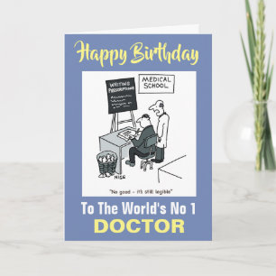 Doctor op de Medische School die een recept schrij Kaart