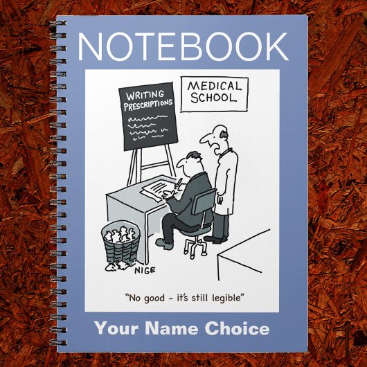 Doctor op de Medische School die een recept schrij Notitieboek