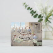 Doctor - Operationeel theater 1905 Briefkaart (Staand voorkant)