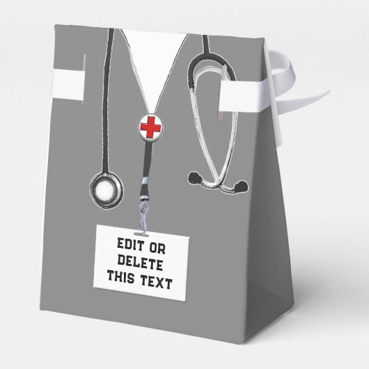 Doctor Party-voorkeursbox Bedankdoosjes (Achterkant)