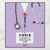 Doctor Party Wijnlabel Wijn Etiket (Enkel label)