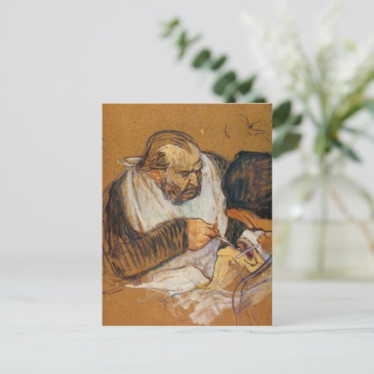 Doctor Pean werkt met Toulouse-Lautrec Briefkaart (Staand voorkant)