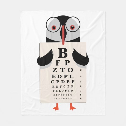 Doctor Penguin Fleece Deken (Voorkant)