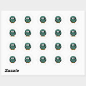 Doctor Penguin Ronde Sticker (Vel)