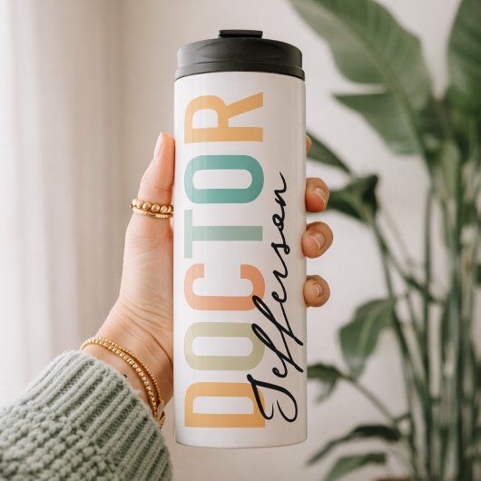 Doctor Personalized Travel Cup Medical School Gift Thermosbeker