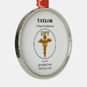 Doctor Physical Therapy Afstuderen Gefeliciteerd Metalen Ornament (Rechts)