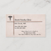 Doctor Physician Medical Symbol Visitekaartje (Voorkant)