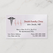 Doctor Physician Medical Symbol Visitekaartje (Voorkant)