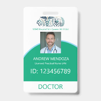 Doctor Physicians Hospital Employee Tag & Badges