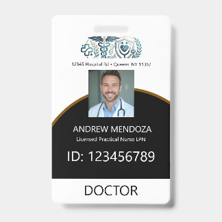 Doctor Physicians Hospital Employee Tag & Badges