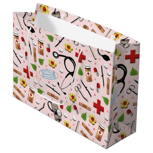 Doctor Pink Groot Cadeauzakje (Voorkant Gekanteld)