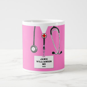 Doctor Pink Scrubs Gift Grote Koffiekop