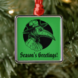 Doctor Plague Gothic Horror Metalen Ornament