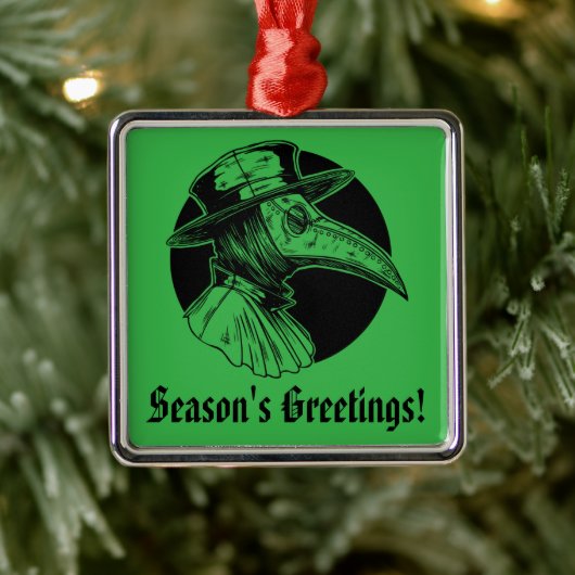 Doctor Plague Gothic Horror Metalen Ornament (Boom)