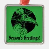Doctor Plague Gothic Horror Metalen Ornament (Voorkant)