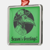 Doctor Plague Gothic Horror Metalen Ornament (Links)