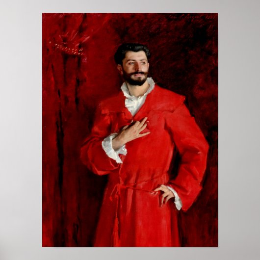 Doctor Pozzi at Home by John Singer Sargent Poster (Voorkant)