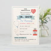 Doctor Prescription Dr Retiring Party Medical Kaart (Staand voorkant)