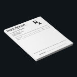Doctor Prescription Notepad – Editable Doctor RX Notitieblok<br><div class="desc">Elevate your medical practice with this Custom Prescription Notepad, designed for professionals who value both style and functionality. This Editable RX pad is the perfect addition to your Medical office supplies, offering a clean and authoritative look for every patient interaction. Whether you are looking for a Pharmacy notepad, a Skincare...</div>