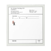 Doctor Prescription Notepad – Editable Doctor RX Notitieblok (Voorkant)