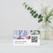 Doctor QR Code Logo Social Media Visitekaartje (Staand voorkant)